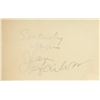Image 1 : Jean Harlow signature cut. GFA Authenticated