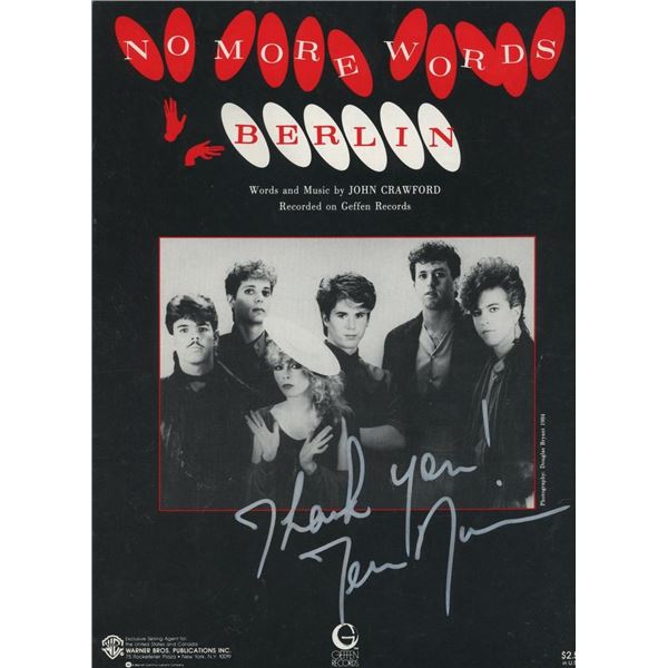 Berlin signed music sheet