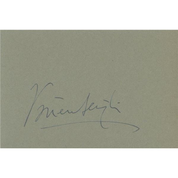 Gone With The Wind Vivien Leigh signature cut. GFA Authenticated