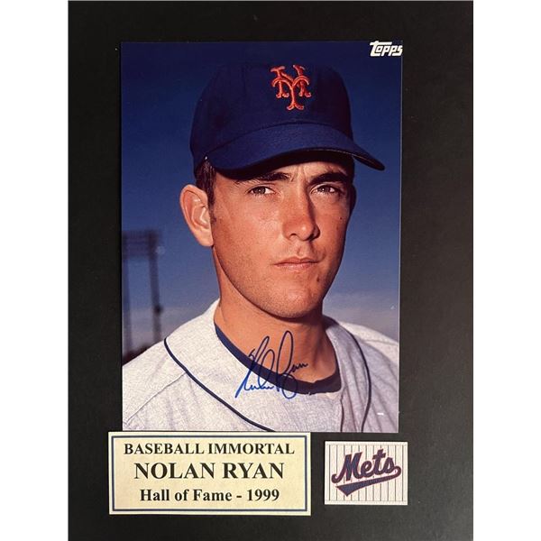 Nolan Ryan signed photo