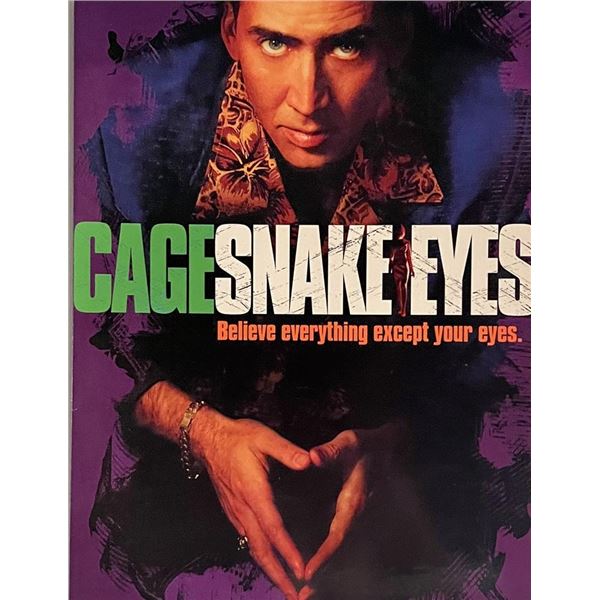 Nicolas Cage Snake Eyes press book