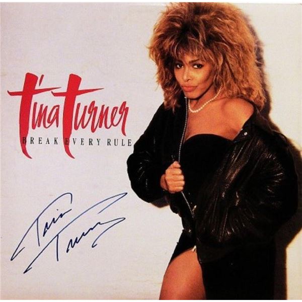 Tina Turner signed "Break Every Rule" album