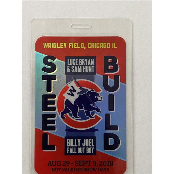 Billy Joel Fall Out Boy 2018 Backstage Pass