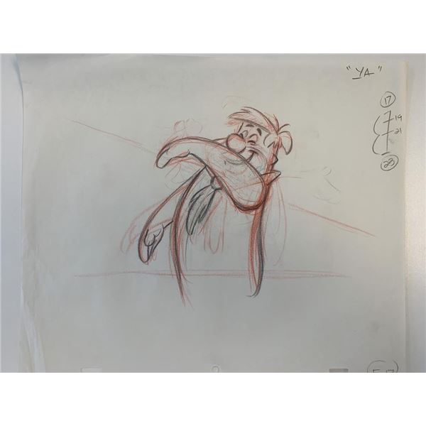 The Flintstones original hand drawn artwork for cartoon