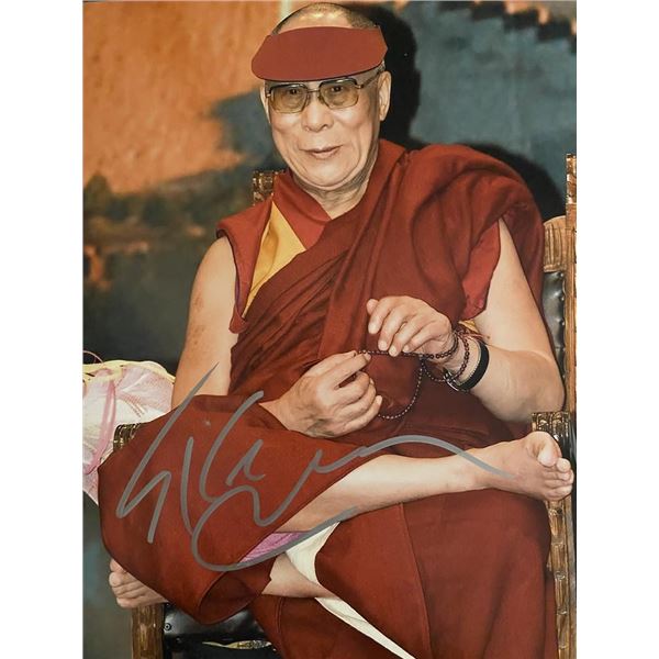 14th Dalai Lama Tenzin Gyatso signed photo