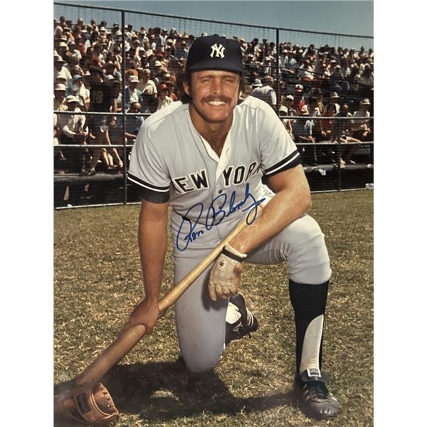 Ron Blomberg signed photo