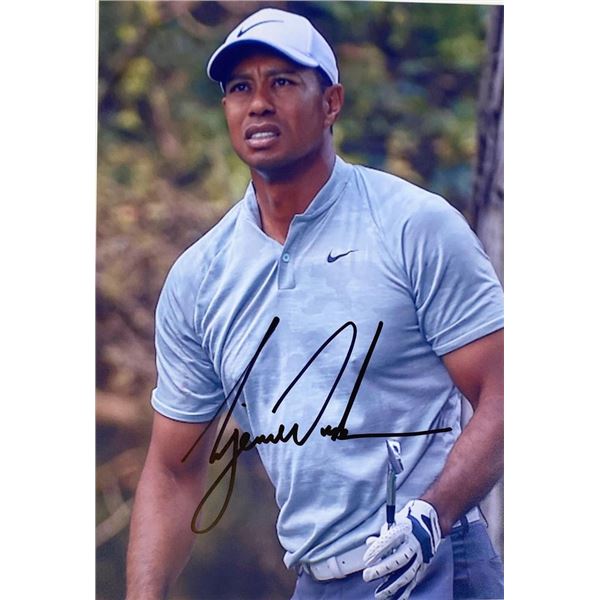 PGA Champ Tiger Woods facsimile signed  photo