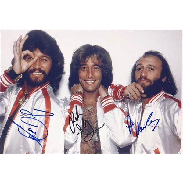 The Bee Gees facsimile signed photo