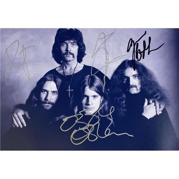 Black Sabbath facsimile signed  photo