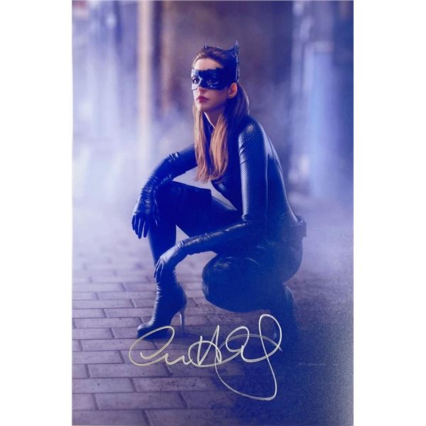 The Dark Knight Rises Anne Hathaway facsimile signed  movie photo