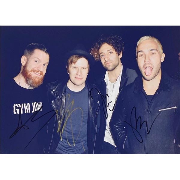 Fall Out Boy band facsimile signed  photo