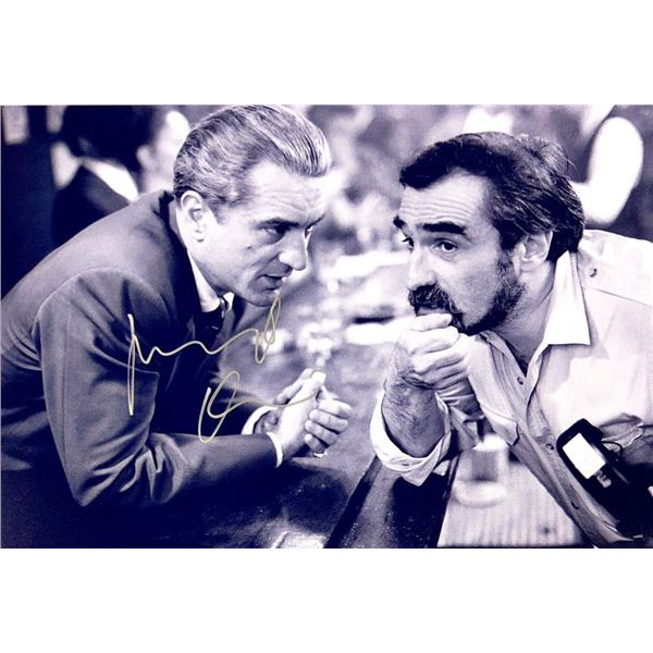 Robert De Niro and Martin Scorcese facsimile signed movie photo
