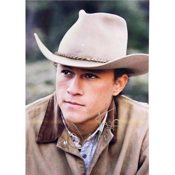 Brokeback Mountain Heath Ledger signed movie photo