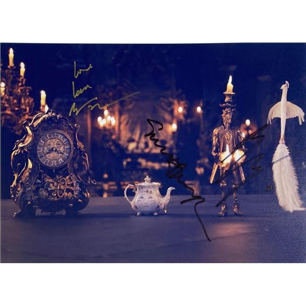 Beauty and the Beast cast facsimile signed movie photo