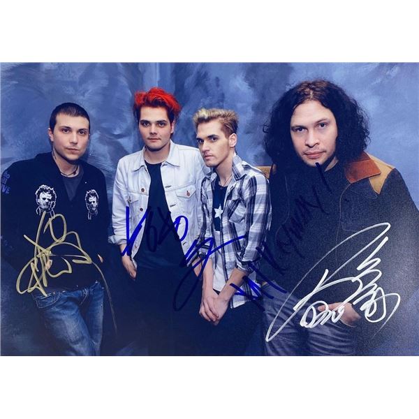 My Chemical Romance facsimile band signed photo