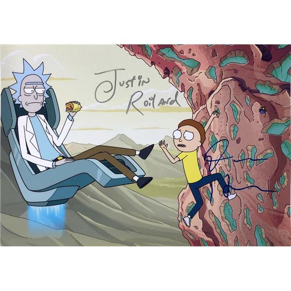 Rick and Morty Justin Roiland and Dan Harmon facsimile signed photo