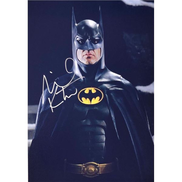 Batman Michael Keaton signed movie photo