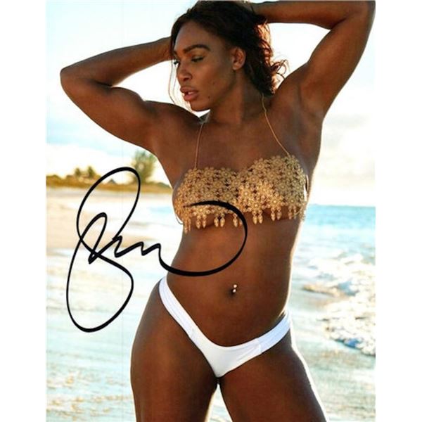 Tennis legend Serena Williams facsimile signed photo
