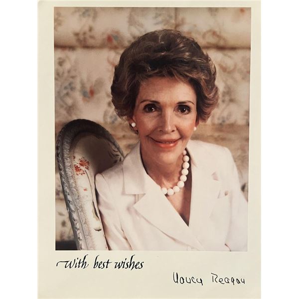 Nancy Reagan facsimile signed photo