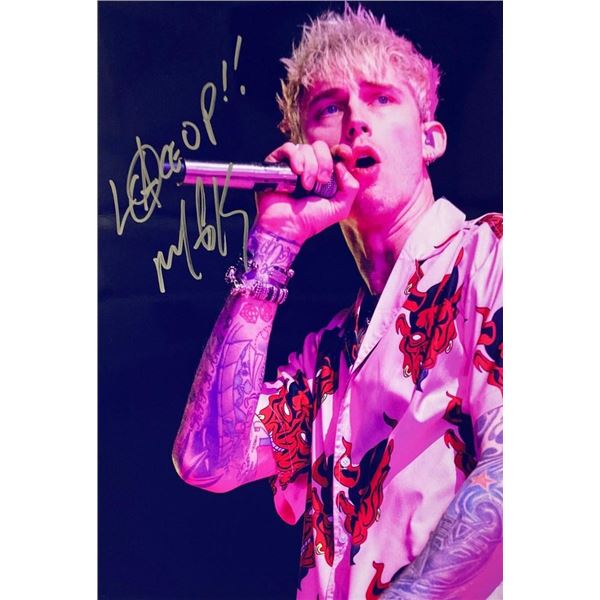 Machine Gun Kelly facsimile signed  photo