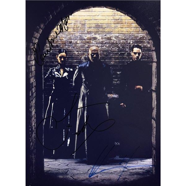 The Matrix cast signed movie photo