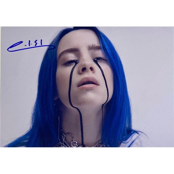 Billie Eilish facsimile signed photo