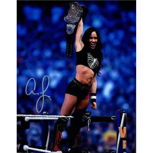 WWE Diva AJ Lee facsimile signed photo
