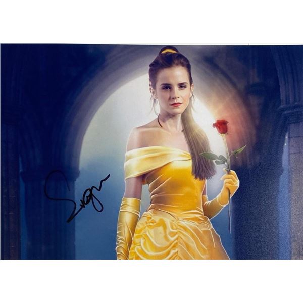 Beauty and the Beast Emma Watson facsimile signed movie photo