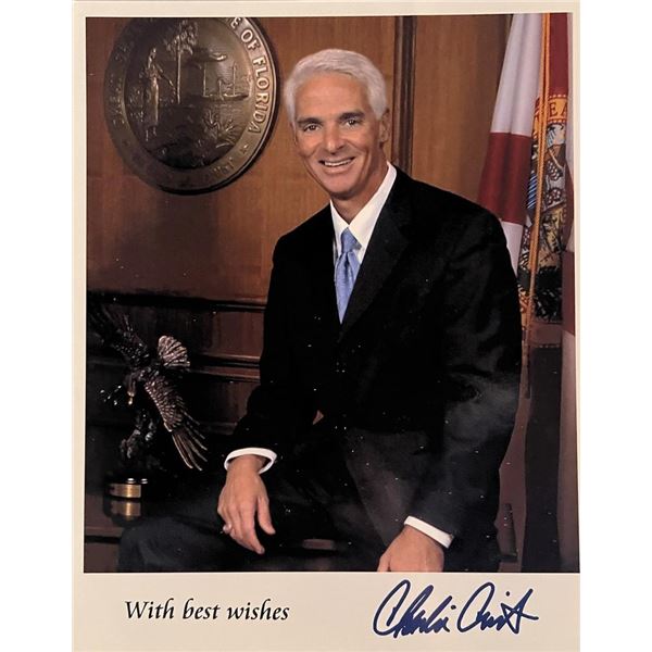 Charlie Crist facsimile signed photo