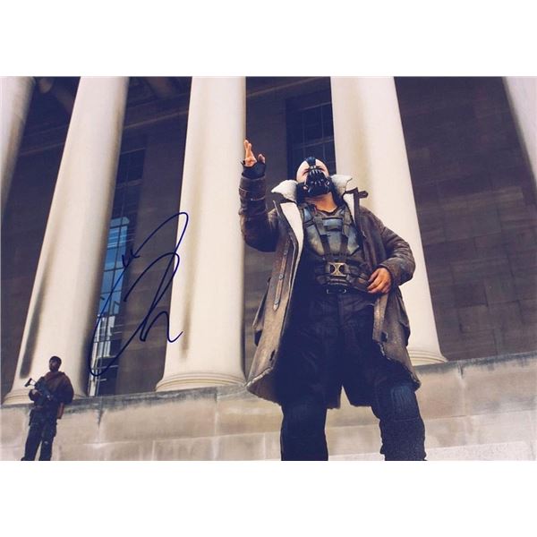 The Dark Knight Rises Tom Hardy signed movie photo