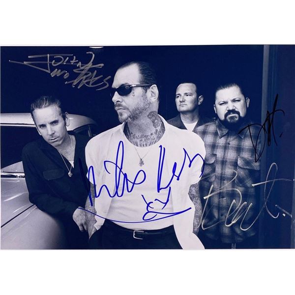 Social Distortion band facsimile signed  photo