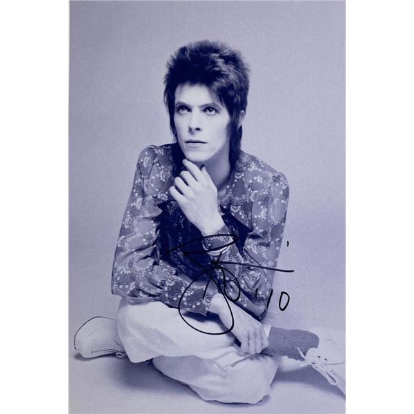 David Bowie facsimile signed photo