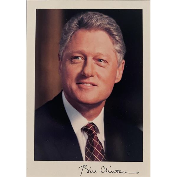 Bill Clinton facsimile signed photo