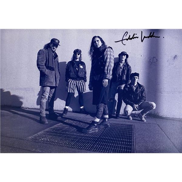 Pearl Jam Eddie Vedder facsimile signed photo
