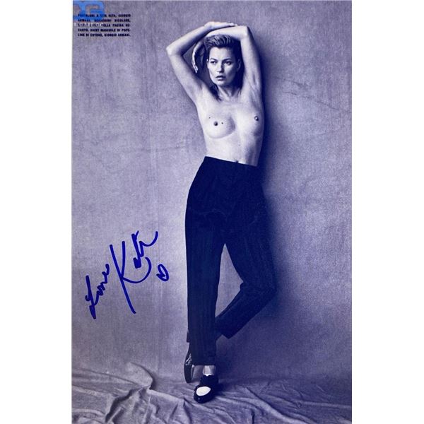 Kate Moss facsimile signed  photo