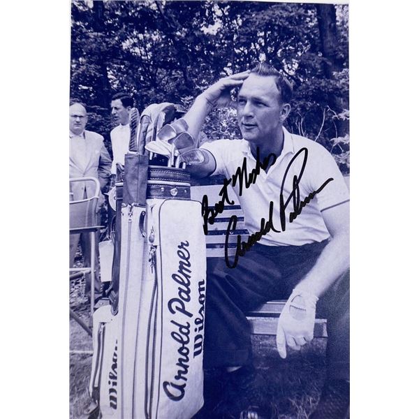 PGA Champ Arnold Palmer facsimile signed  photo