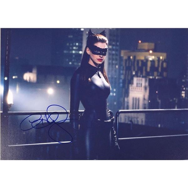 The Dark Knight Rises  Anne Hathaway signed movie photo