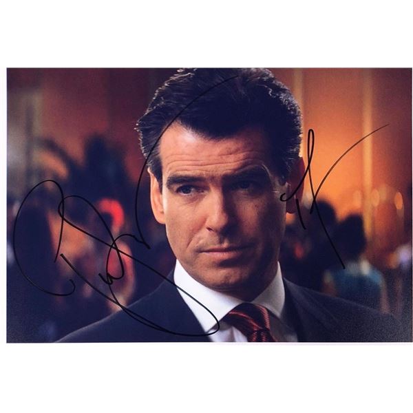 James Bond Pierce Brosnan facsimile signed movie photo