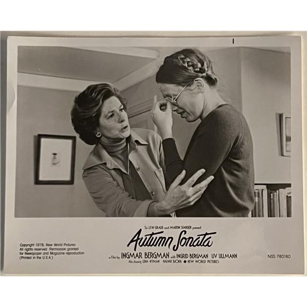 1978 Autumn Sonata Movie Photo