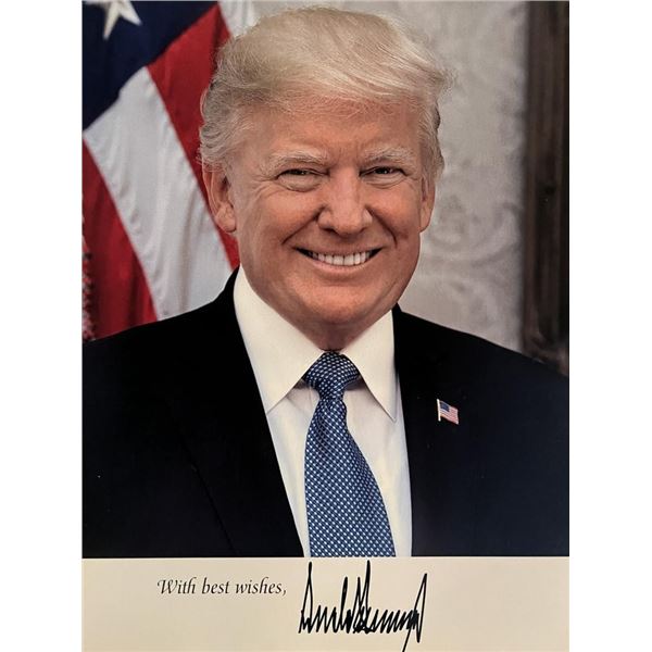 Donald Trump facsimile signed photo