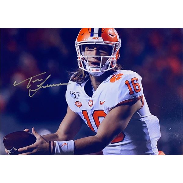 Clemson Tigers Trevor Lawrence facsimile signed photo