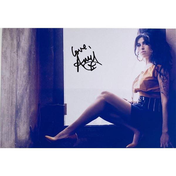 Amy Winehouse facsimile signed photo
