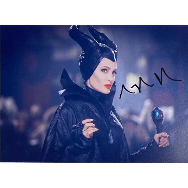 Maleficent Angelina Jolie facsimile signed movie photo