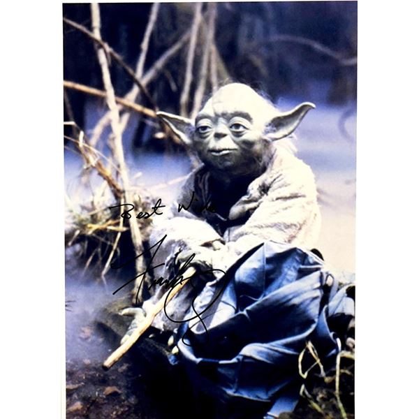 Star Wars Yoda Frank Oz facsimile signed movie photo