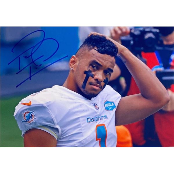 Miami Dolphins Tua  Tagovailoa facsimile signed photo