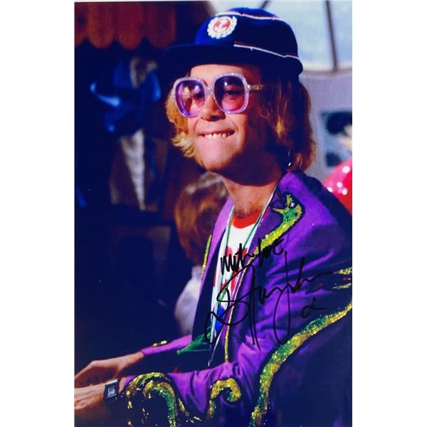 Elton John facsimile signed photo