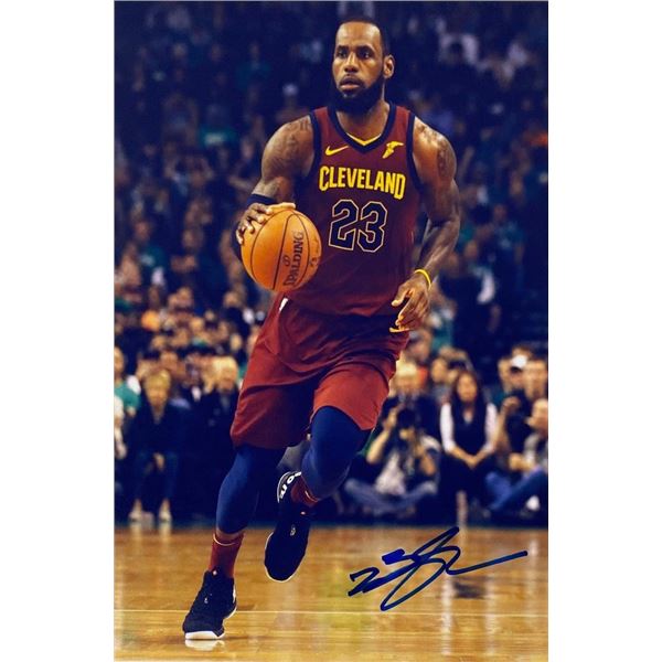 Cleveland Cavaliers LeBron James facsimile signed photo