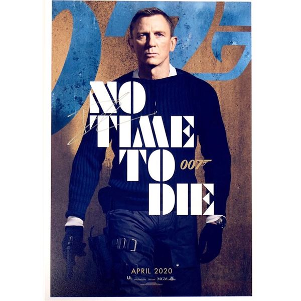 No Time to Die Daniel Craig facsimile signed movie photo