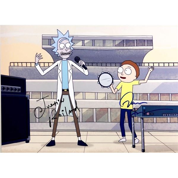 Rick and Morty Dan Harmon and Justin Roiland facsimile signed photo