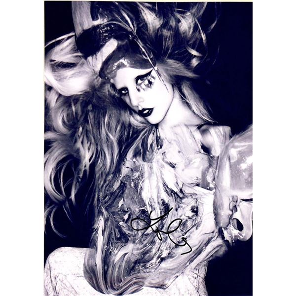 Lady Gaga facsimile signed photo